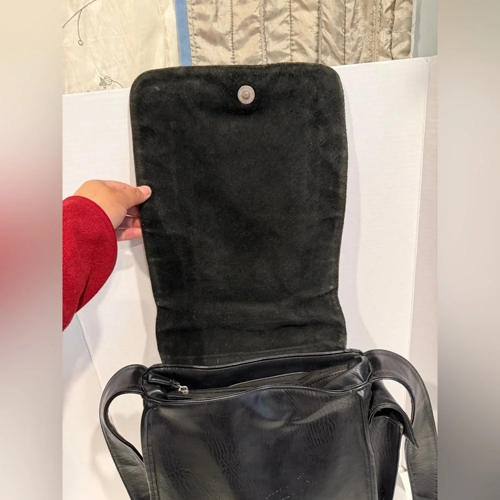 Coach Black Leather Messenger Bag